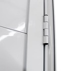 Porta Lambril de Giro Alumínio Branco 2,10x0,90m Lado Esquerdo Linha Home 3A Alumínio