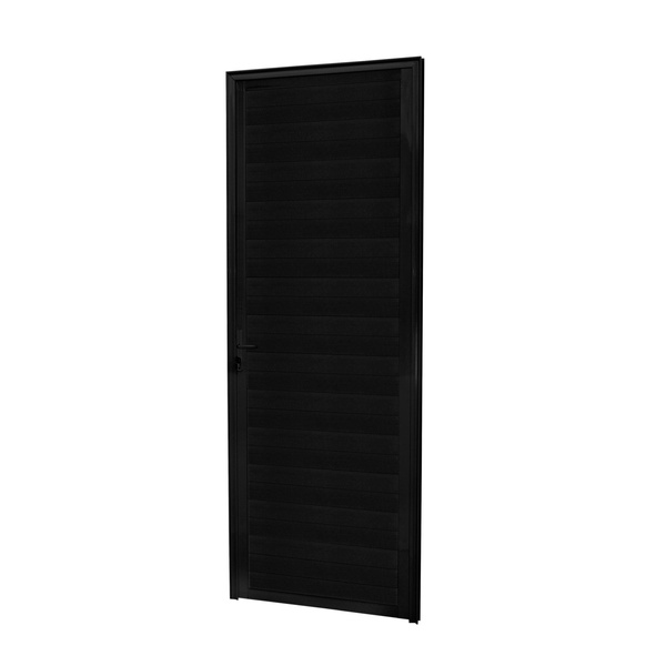 Porta Lambril de Giro Direito 1 Folha Aço Pintado Preto 210x70cm Classic CRV
