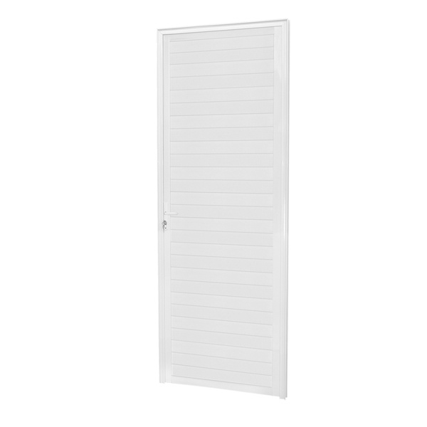 Porta Lambril de Giro Esquerdo 1 Folha Aço Pintado Branco 210x90cm Classic CRV