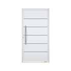 Porta Lambril Pivotante Alumínio Branco com Friso 2,15x1,05m Lado Esquerdo Linha Lucasa Ideale Lucasa