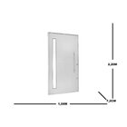 Porta Lambril Pivotante Com Puxador E Visor Esquerda Topsul 2