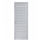 Porta Lambril Ripado De Aluminio Branco Com Maçaneta Linha 25