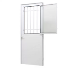 Porta Lambril Social Com Postigo Alumínio Branco 215x90x6,6cm