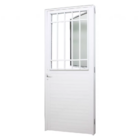 Porta Lambril Social Com Postigo Alumínio Branco 215x90x6,6cm