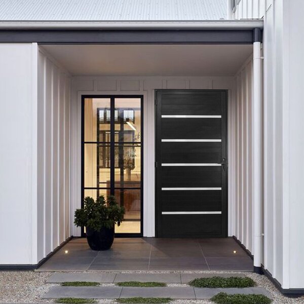 Porta Lambril Solara 90 X 2,10  Abertura Esquerda Preto