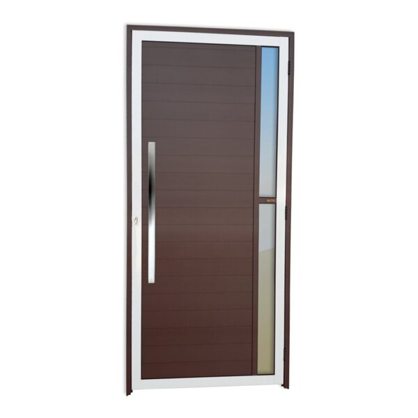 Porta Lambril Visione Com Puxador Super 210cm X 100cm Brimak
