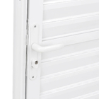 Porta Laminada de Giro Alumínio Branco 2,10x0,60m Lado Direito Linha Home 3A Alumínio