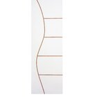 Porta Laminada De Madeira Semi Oca Friso 4 - 210x70cm Infinit