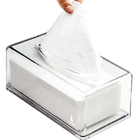 Porta Lenços  Papel Interfolha Caixa Acrílico Cristal Transpa