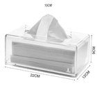 Porta Lenços  Papel Interfolha Caixa Acrílico Cristal Transpa