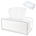 Porta Lenços  Papel Interfolha Caixa Acrílico Cristal Transpa