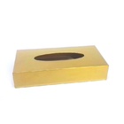 Porta-lenços De Papel De Aço Inox – Dourado By Fineza