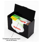 Porta Lenços Toalha Umedecidas Largo Com Tampa Acrílico Preto