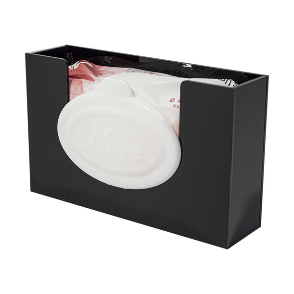 Porta Lenços Toalhas Umedecidas Parede Em Acrílico - Preto