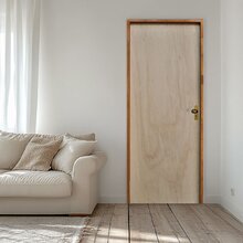 Porta Lisa Mescla 210x100 Batente 09 Cm Fechadura Externa Tac