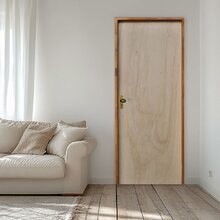 Porta Lisa Mescla 210x100 Batente 09 Cm Fechadura Externa Tac