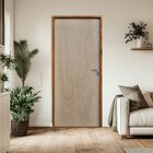 Porta Lisa Mescla 210x60 Batente 09 Cm Fechadura Alavanca Rod