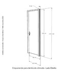 Porta Lisa Mescla 210x60 Batente 09 Cm Fechadura Wc Taco De G