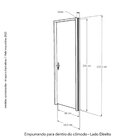 Porta Lisa Mescla 210x60 Batente 11 Cm Fechadura Wc Rodam Abe