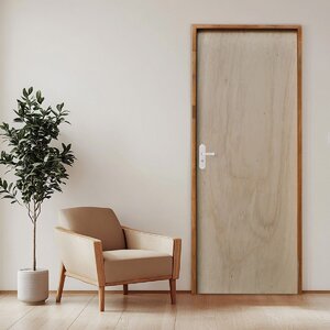 Porta Lisa Mescla 210x70 Batente 09 Cm Fechadura Alavanca Rodam