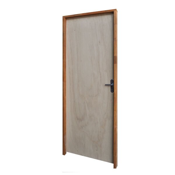 Porta Lisa Mescla 210x80 Batente 09 Cm Fechadura Alavanca Lado