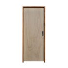 Porta Lisa Mescla 210x80 Batente 11 Cm Fechadura Externa Roda