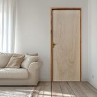 Porta Lisa Mescla 210x92 Batente 09 Cm Fechadura Externa Taco