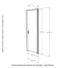 Porta Lisa Mescla Batente Ecológico 1 Fechadura 813/02 Oxidad