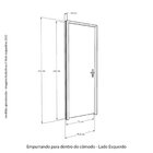 Porta Lisa Padrão Imbuia Concept 10 Batente Ecológico 14 Fech