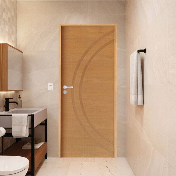 Porta Lisa Padrão Imbuia Concept 11 Batente Ecológico 09 Fech