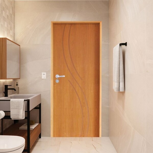 Porta Lisa Padrão Imbuia Concept 9 Batente Ecológico 11 Fecha