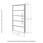Porta Lisa Prime Batente Ecológico 14 Fechadura Stilo Externa