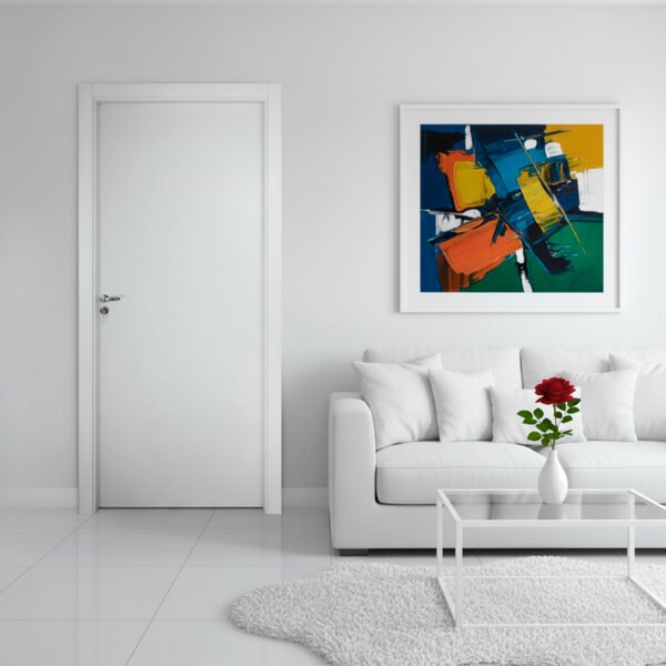 Porta Lisa Prime Batente Ecológico 14 Fechadura Stilo Wc 92 X