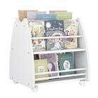 Porta Livros Infantil Abraço De Mãe Com 4 Rodízios - Branco