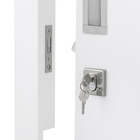 Porta Madeira de Correr Direito|Esquerdo Branco 210x82cm Colméia Lisa Moldurama