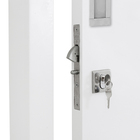 Porta Madeira de Correr Direito|Esquerdo Branco 210x82cm Colméia Lisa Moldurama