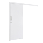 Porta Madeira de Correr Direito|Esquerdo Branco 210x82cm Colméia Lisa Moldurama