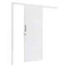 Porta Madeira de Correr Direito|Esquerdo Branco 210x82cm Colméia Lisa Moldurama