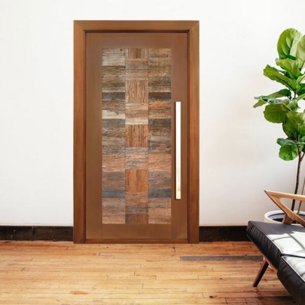 Porta Madeira Maciça Jequitibá 100 X 210cm Com Batente