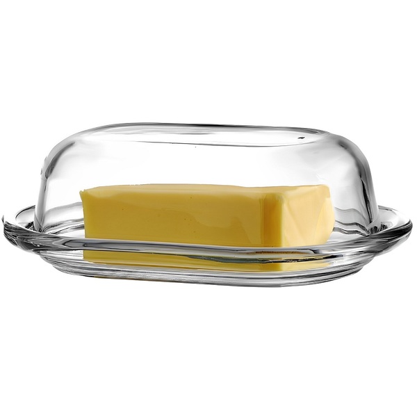 Porta Manteiga - Manteigueira De Vidro Com Tampa Transparente