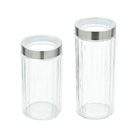 Porta Mantimento + Porta Mantimento De Vidro C/tampa De Aço I