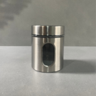 Porta Mantimento de Vidro E Inox Com Visor 600ml