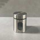 Porta Mantimento de Vidro E Inox Com Visor 600ml