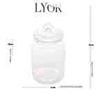 Porta Mantimento De Vidro Transparente Com Tampa De Vidro 1 1