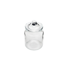 Porta Mantimento De Vidro Transparente Com Tampa De Vidro 750