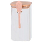 Porta Mantimento Em Vidro Borossilicato Com Tampa E Colher Ba