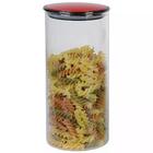 Porta Mantimento Em Vidro Borossilicato Com Tampa Vermelha 1,