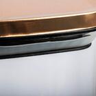 Porta Mantimento Quadrado Em Vidro Dynasty 1 4 Litro Cobre 27