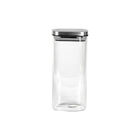 Porta Mantimento Quadrado Em Vidro Dynasty 1 4 Litro Prata 27