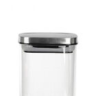 Porta Mantimento Quadrado Em Vidro Dynasty 1 4 Litro Prata 27